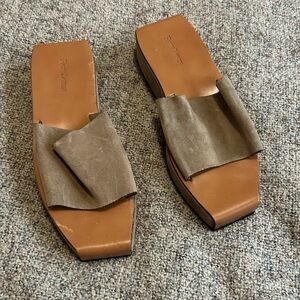 Ralph Lauren Collection D’orsay Block Slides